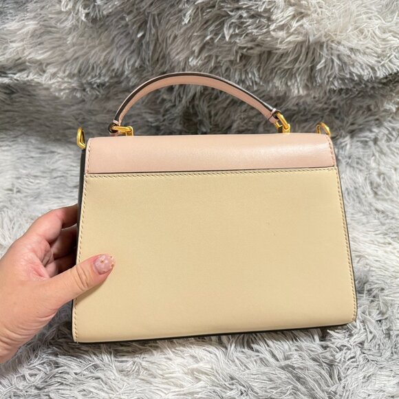 Tory Burch Juliette Small Top-handle Satchel In Shell Pink / New Cream - Picture 2 of 7